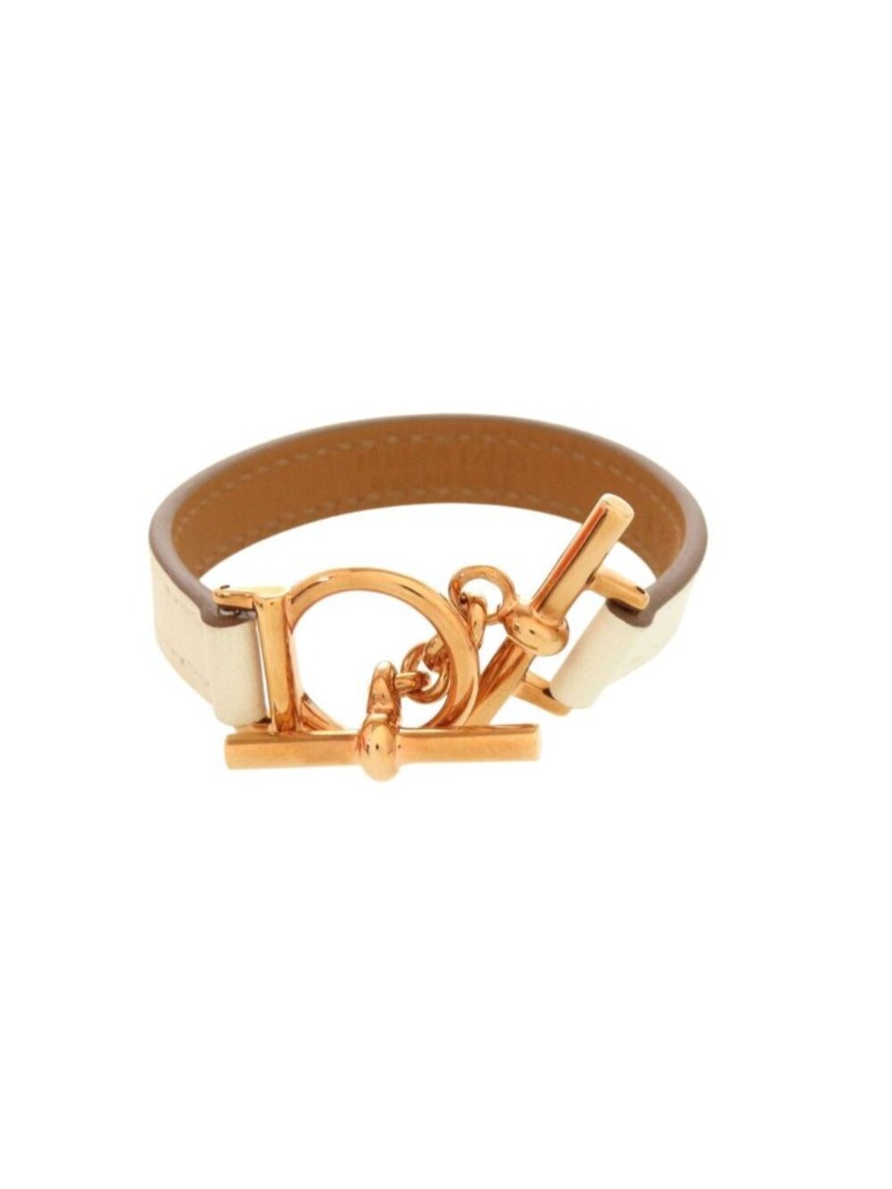 Hermes Croisier Veau Swift Nata Rose Gold Bracelet